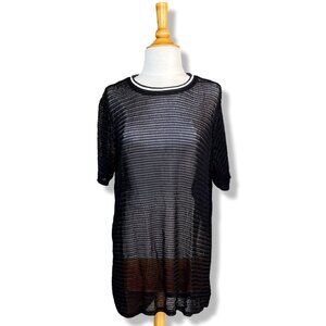 Wild Fable Black Mesh Shirt